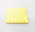 Gold Plated Square Connector Gold Plated Brass Charms (40x40mm)  G8486
