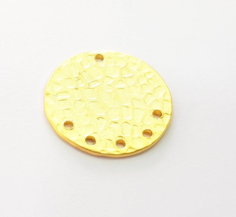 2 Gold Plated Connector Gold Plated Brass Charms (22mm)  G8488