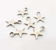 25 Silver Charms Antique Silver Plated Charms (16x12mm) G8499