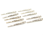 20 Spike Charms Silver Charms Antique Silver Plated Charms (38x5mm) G9095