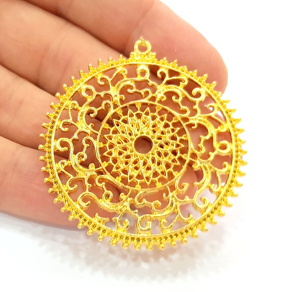 Gold Pendant Pendant Gold Plated Pendant (49mm)  G8502