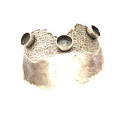 Silver Bracelet Blanks Bangle Blanks Cuff Blanks Adjustable Hammered Bracelet Blank Antique Silver Plated Brass ( 10mm Blanks ) G9071