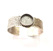 Silver Bracelet Blanks Bangle Blanks Cuff Blanks Adjustable Hammered Bracelet Blank Antique Silver Plated Brass ( 20mm Blanks ) G9089