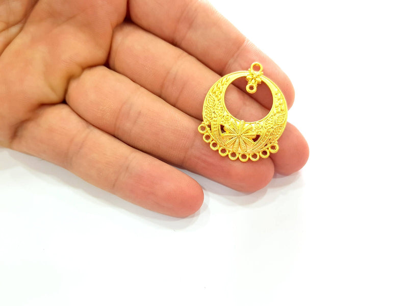 2 Gold Pendant  Pendant Gold Plated Pendant (35x28mm)  G8530