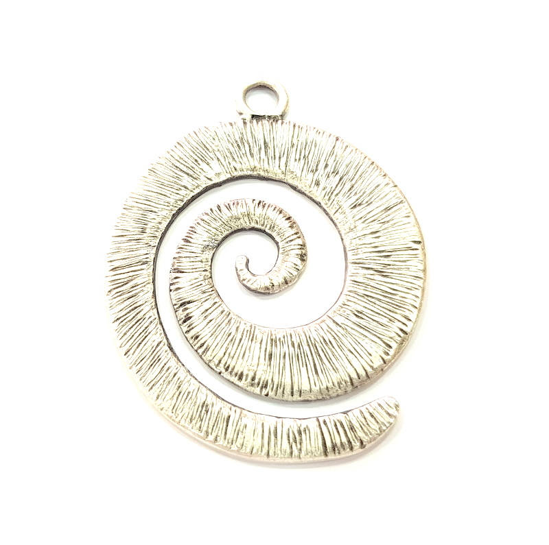 Silver Pendant Antique Silver Plated Pendants (60x59mm)  G9122