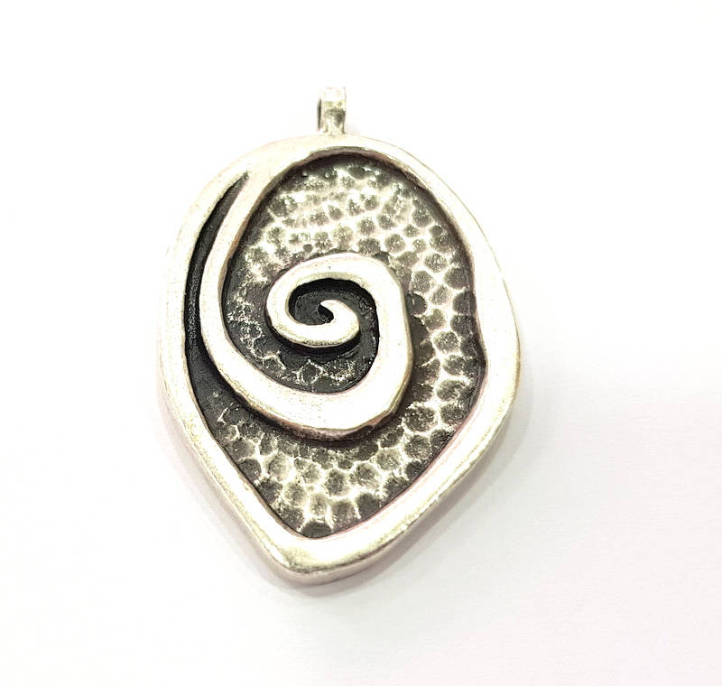 Silver Pendant Antique Silver Plated Pendants (52x32mm)  G9123