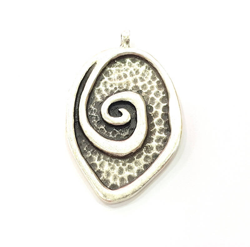 Silver Pendant Antique Silver Plated Pendants (52x32mm)  G9123