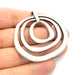Silver Pendant Antique Silver Plated Pendants (58x53mm)  G9131