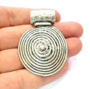 Silver Pendant Antique Silver Plated Pendants (57x41mm)  G9132