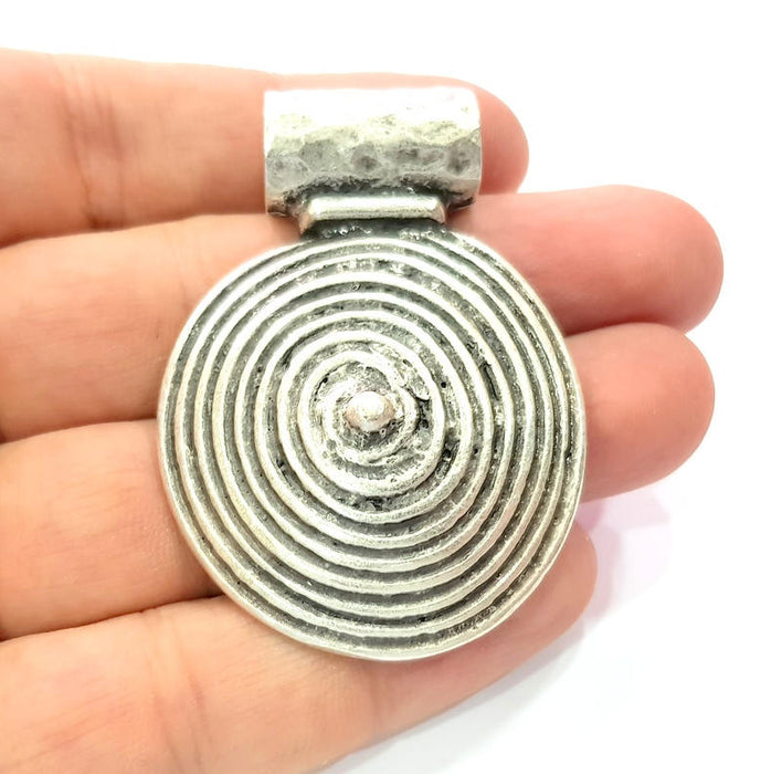 Silver Pendant Antique Silver Plated Pendants (57x41mm)  G9132