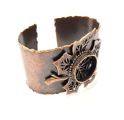 Copper Bracelet Blanks Bangle Blanks Cuff Blanks Adjustable Bracelet Blank Antique Copper Plated Brass (20mm Blanks ) G9178