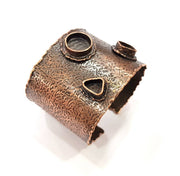 Copper Bracelet Blanks Bangle Blanks Cuff Blanks Adjustable Bracelet Blank Antique Copper Plated Brass (14mm 10mm 9x7mm Blanks ) G9179