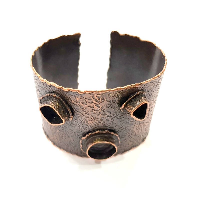 Copper Bracelet Blanks Bangle Blanks Cuff Blanks Adjustable Bracelet Blank Antique Copper Plated Brass (14mm 10mm 9x7mm Blanks ) G9179