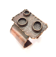 Copper Bracelet Blanks Bangle Blanks Cuff Blanks Adjustable Bracelet Blank Antique Copper Plated Brass (14mm 10mm 18x13mm Blanks ) G9180