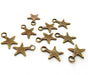 30 Star Charm Antique Bronze Charm (16x12mm) G13925