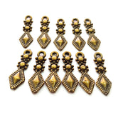 50 Antique Bronze Charm Antique Bronze Plated Charm (17x5mm) G15630