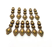 50 Antique Bronze Charm Antique Bronze Plated Charm (17x5mm) G15630