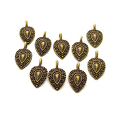 10 Antique Bronze Charm Antique Bronze Plated Charm (19x10mm) G8586