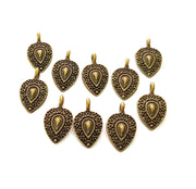 10 Antique Bronze Charm Antique Bronze Plated Charm (19x10mm) G8586