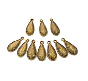 10 Antique Bronze Charm Antique Bronze Plated Charm (18x7mm) G8587