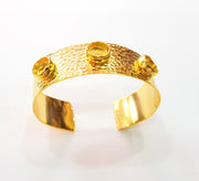 Gold Bangle Blanks Bracelet Blanks Hammered Cuff Blanks Adjustable Bracelet Blank Gold Plated Brass (10mm Blanks ) G8598