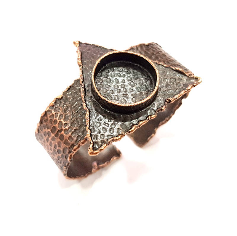 Copper Bracelet Blanks Bangle Blanks Cuff Blanks Adjustable Hammered Bracelet Blank Antique Copper Plated Brass (20mm Blanks ) G9249