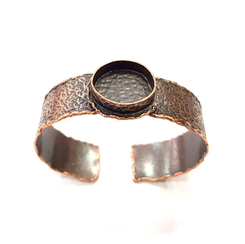 Copper Bracelet Blanks Bangle Blanks Cuff Blanks Adjustable Hammered Bracelet Blank Antique Copper Plated Brass (20mm Blanks ) G9250