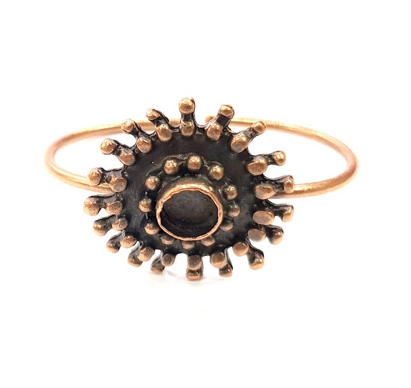 Copper Bracelet Blanks Bangle Blanks Cuff Blanks Adjustable Bracelet Blank Antique Copper Plated Brass (10mm Blanks ) G9271
