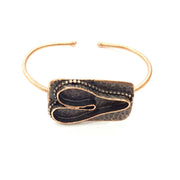 Copper Bracelet Blanks Bangle Blanks Cuff Blanks Adjustable Bracelet Blank Antique Copper Plated Brass (32x20mm Blanks ) G9262