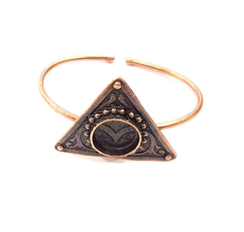 Copper Bracelet Blanks Bangle Blanks Cuff Blanks Adjustable Bracelet Blank Antique Copper Plated Brass (14mm Blanks ) G9264