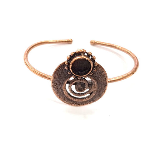 Copper Bracelet Blanks Bangle Blanks Cuff Blanks Adjustable Bracelet Blank Antique Copper Plated Brass (10mm Blanks ) G9265