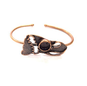 Copper Bracelet Blanks Bangle Blanks Cuff Blanks Adjustable Bracelet Blank Antique Copper Plated Brass (10mm Blanks ) G9272