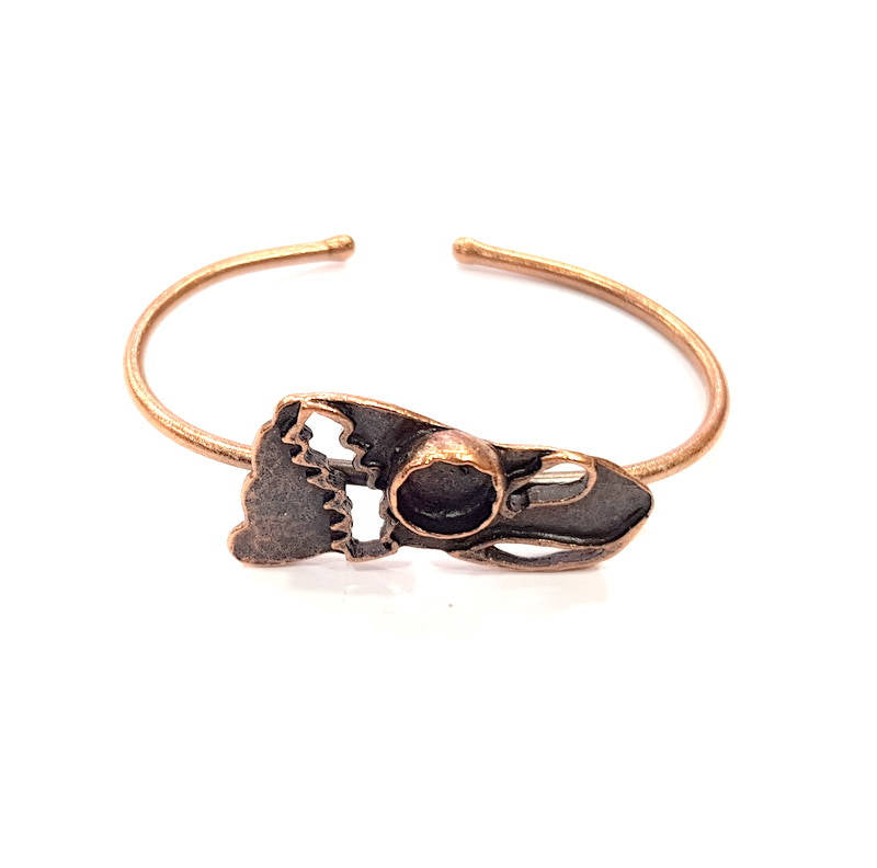 Copper Bracelet Blanks Bangle Blanks Cuff Blanks Adjustable Bracelet Blank Antique Copper Plated Brass (10mm Blanks ) G9272