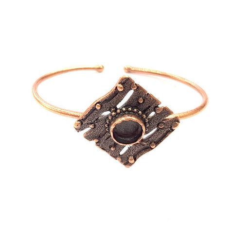 Copper Bracelet Blanks Bangle Blanks Cuff Blanks Adjustable Bracelet Blank Antique Copper Plated Brass (10mm Blanks ) G9268