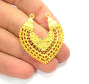 Gold Charm Gold Plated Charms  (41x36mm)  G9281