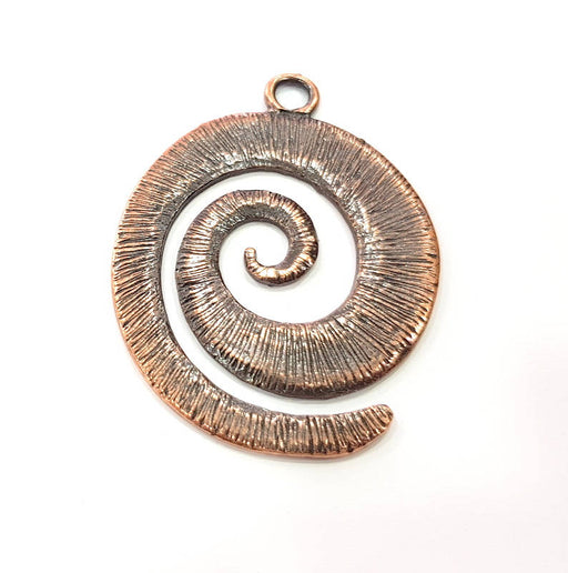 Copper Pendant Antique Copper Medallion Pendant Antique Copper Plated Pendant (60x46mm) G9359