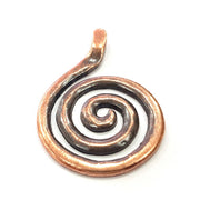 Copper Pendant Antique Copper Medallion Pendant Antique Copper Plated Pendant (52x37mm) G9362