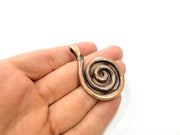 Copper Pendant Antique Copper Medallion Pendant Antique Copper Plated Pendant (52x37mm) G9362