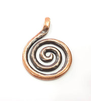 Copper Pendant Antique Copper Medallion Pendant Antique Copper Plated Pendant (52x37mm) G9362