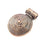 Spiral Pendant Antique Copper Medallion Pendant (57x41mm) G9366