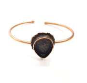 Copper Bracelet Blanks Bangle Blanks Cuff Blanks Adjustable Bracelet Blank Antique Copper Plated Brass (19x14mm Blanks ) G9412