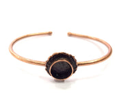 Copper Bracelet Blanks Bangle Blanks Cuff Blanks Adjustable Bracelet Blank Antique Copper Plated Brass (10mm Blanks ) G9413