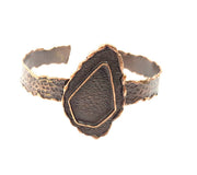 Copper Bracelet Blanks Bangle Blanks Cuff Blanks Adjustable Hammered Bracelet Blank Antique Copper Plated Brass (27x18mm ) G9424