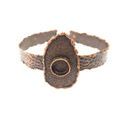 Copper Bracelet Blanks Bangle Blanks Cuff Blanks Adjustable Hammered Bracelet Blank Antique Copper Plated Brass (10mm ) G9429