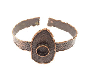 Copper Bracelet Blanks Bangle Blanks Cuff Blanks Adjustable Hammered Bracelet Blank Antique Copper Plated Brass (10mm ) G9429