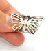 Silver Ring Blank Base Bezel Settings Cabochon Base Mountings Adjustable (2mm Blank) , Antique Silver Plated Brass G8603
