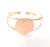 Rose Gold Bracelet Blanks Bangle Blanks Cuff Blanks Adjustable Bracelet Blank Rose Gold Plated Brass (30mm Blanks ) G8623