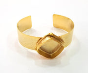 Gold Bangle Blanks Bracelet Blanks Hammered Cuff Blanks Adjustable Bracelet Blank Gold Plated Brass (22mm Blanks ) G8626