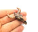 Ox Head Skull Pendant  Antique Copper Plated Pendant (44x42mm)  G10797