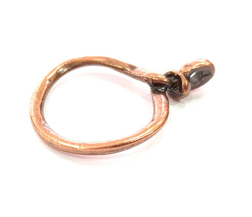 2 Antique Copper Pendant Antique Copper Plated Pendant (43x30mm) G14051